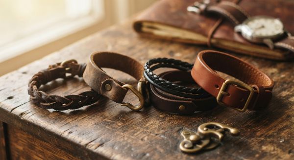 Top 5 bracelets en cuir pour hommes au style classique
